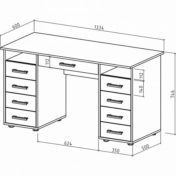 Стол письменный Остин-6Я - Вид 2