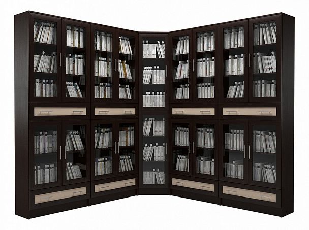 Шкаф книжный Мебелайн-49 - Вид 1