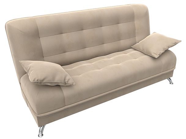 Диван Книжка Анна (полностью велюр бежевый) - Вид 5