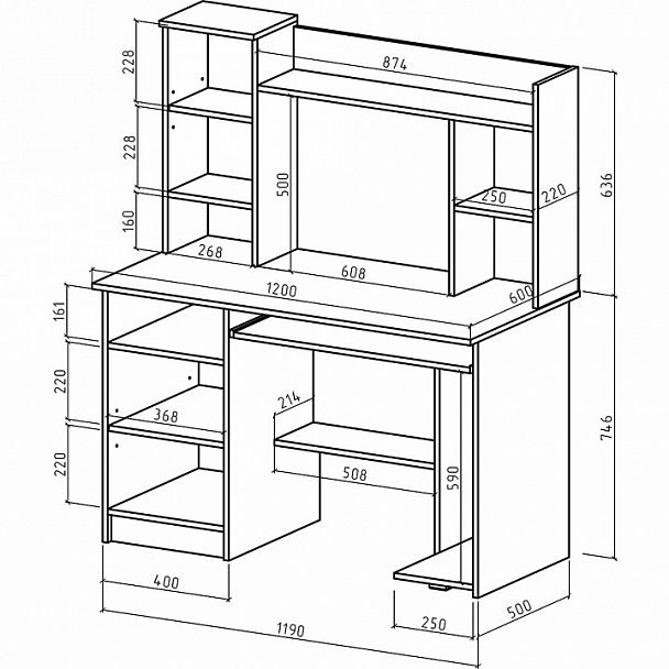 Стол компьютерный Имидж-11 - Вид 2