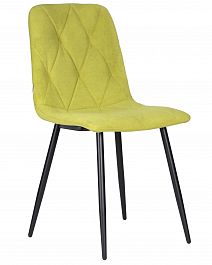 Стул обеденный DOBRIN CHILLY ROMBO (Лайм Simple 14, основание черное) - Фото предпросмотра