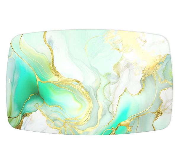 Стол Sheffilton SHT-TU10/TT32 118/77 стекло/МДФ белый муар/лазурно голубой - Вид 3