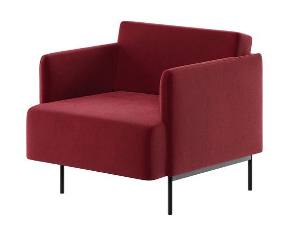 Stenly Диван одноместный STN-1 Alia 10/Металл Черный 800*840*760 - Вид 1