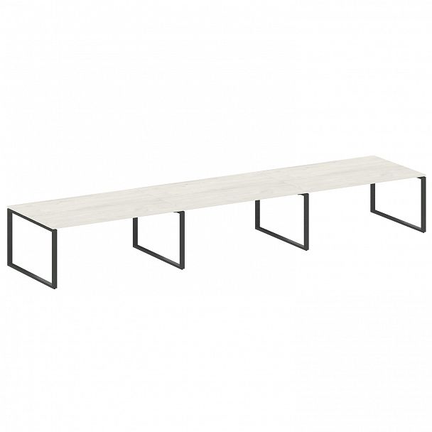 Стол для переговоров "Metal System" БО.ПРГ-3.5 дуб наварра/антрацит - Вид 1