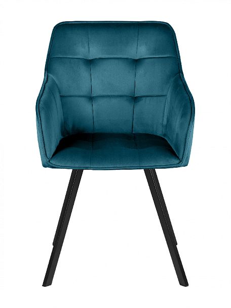 Кресло поворотное Мони, Confetti izumrud/черный - Вид 3