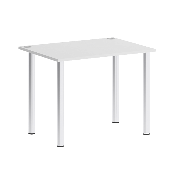 Home Office Стол письменный VR.SP-3-98 Белый бриллиант/Хром опоры 980*720*750 - Вид 1