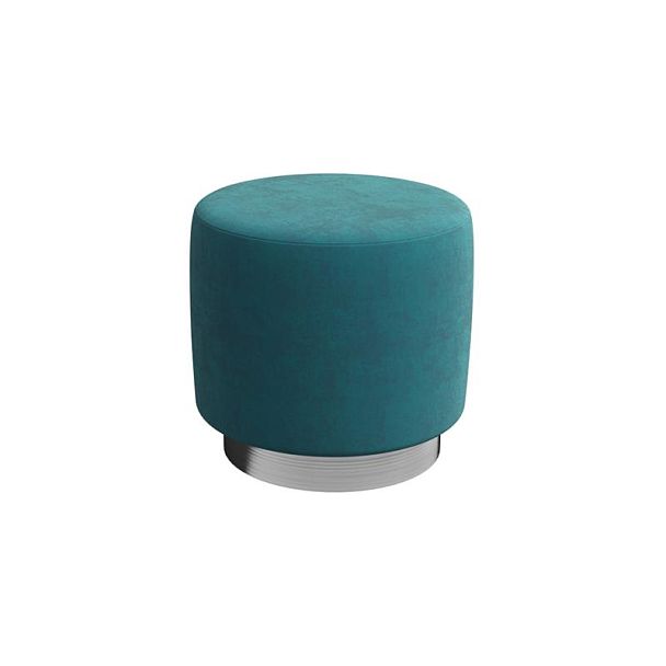 Vermont Пуфик PV-1 Teddy 663/Серебро 450*450*425 - Вид 1