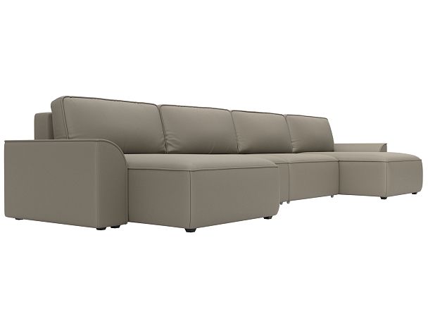 Диван п-образный Лига-048 НПБ лонг Экокожа бежевый - Вид 3