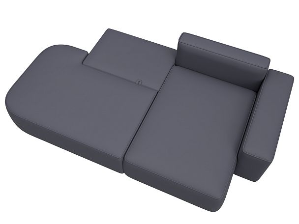 Диван угловой Лига-065 угол правый Экокожа серый - Вид 8