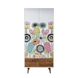 Шкаф двухстворчатый Berber принт 3 арт BB16/Print_03 - Фото предпросмотра