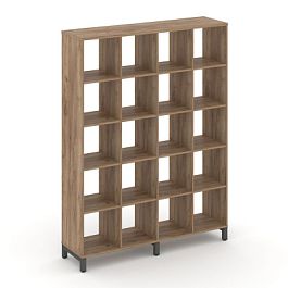 Стайл Проджект Каркас стеллажа 5 яр. SN.KS-540 Дуб Табак/Металл Антрацит 1488*400*1982 - Фото предпросмотра