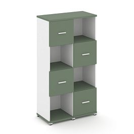 Concept Набор №421.U CN.STUN-421 W Кобо/Белый Бриллиант/Металл Белый 836*420*1554 - Фото предпросмотра