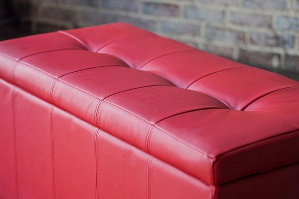 Банкетка-сундук Лонг красная - Вид 3