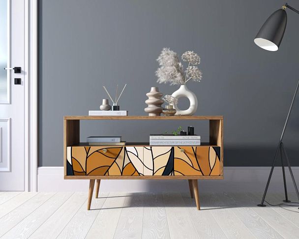 Консоль Berber с двумя ящиками принт 08 арт BB22/Print_08 - Вид 5