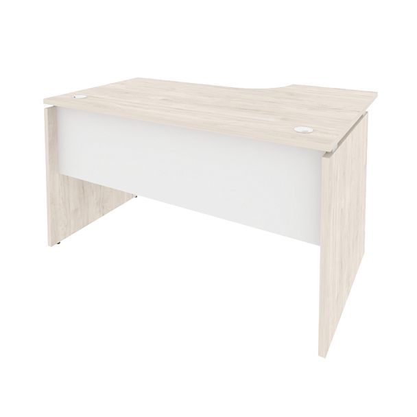 Onix Стол эргономичный левый O.SA-2 (L) Денвер светлый/Белый бриллиант 1380*980*750 (720/460) - Вид 1