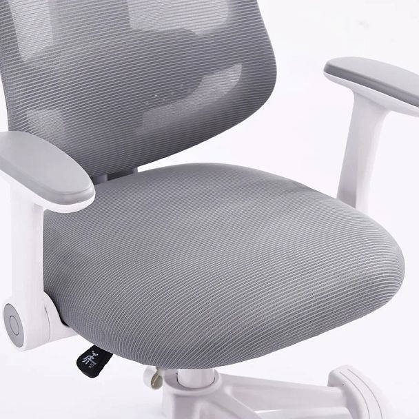 Кресло детское с подставкой для ног BRABIX KIDS "MG-215", сетка/ткань TW, серое, 533313 - Вид 7