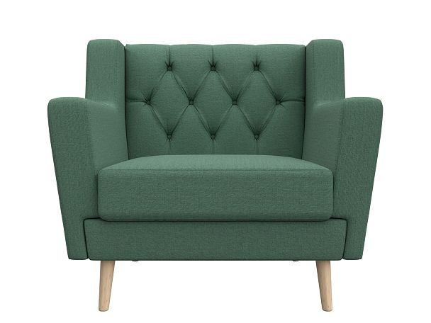 Кресло Брайтон Люкс Рогожка зеленый - Вид 2