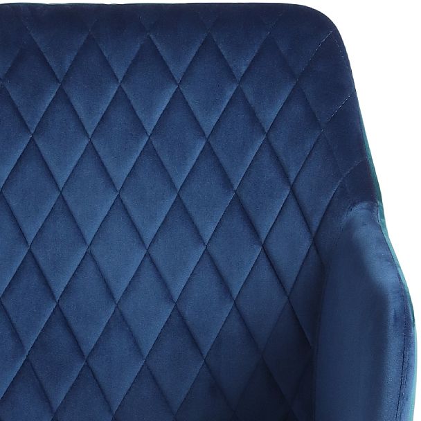 Барное поворотное кресло Барли К, Confetti blue/черный - Вид 8