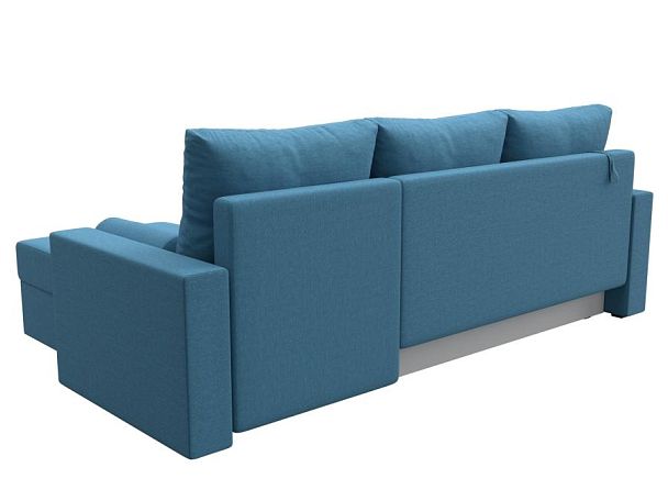 Диван угловой Верона Лайт правый угол Рогожка голубой - Вид 6