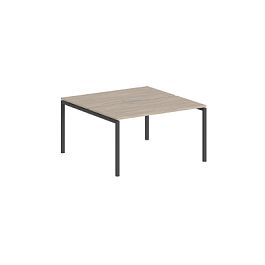 Рабочая станция Sigma 1200х1438х750 / профиль: 40х40 антрацит; столешница: дуб светлый - Фото предпросмотра