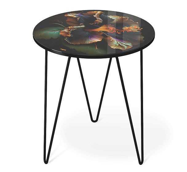 Столик журнальный Sheffilton SHT-CT27 ночной цветок/черный муар - Вид 3
