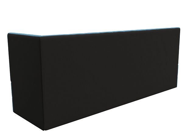 Диван кухонный Бриз с углом справа Рогожка голубой - Вид 6