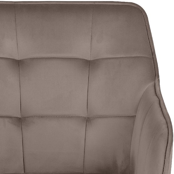 Полубарное поворотное кресло Мони К, Confetti mocco/черный - Вид 8