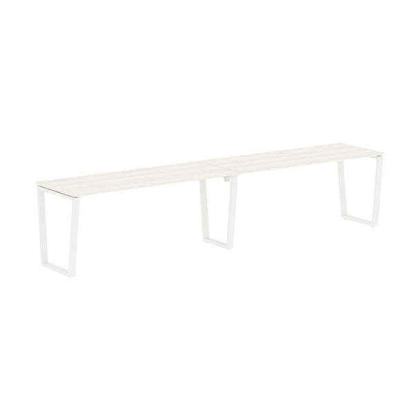 Стол 2-х местный EVWST 3567 Ясень Траун/Белый 3526х670х750 EDIS - Вид 1