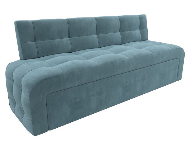 Диван кухонный прямой Люксор Велюр бирюзовый - Вид 5