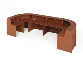 UNITY РРП8-18-44-OI Симметричный двойной ресепшн 4400х1800х1150 - Фото предпросмотра