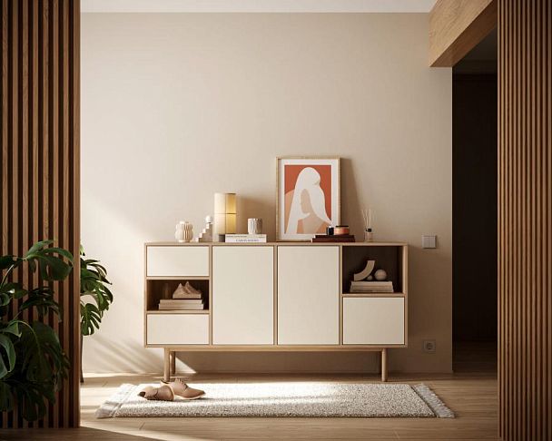 Комод с двумя дверками и тремя ящиками Alice арт ALC03 - Вид 5