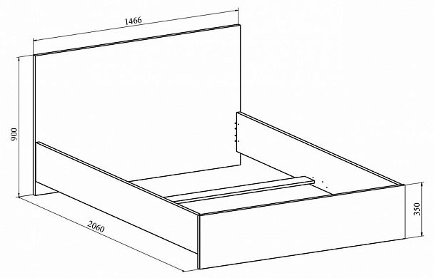Кровать полутораспальная Виктория ВИ-31 - Вид 5