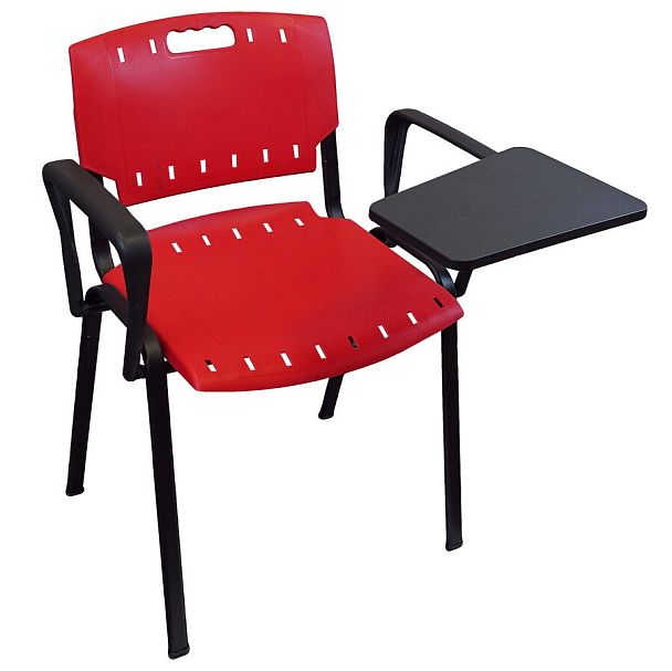 Конференц - стул Sigma Carry c подлокотниками и столиком, красный - Вид 1
