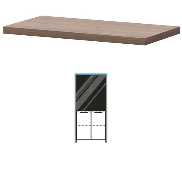 Топ КТ-73.38 Темный шимо 858x441x38 Акцент - Вид 1