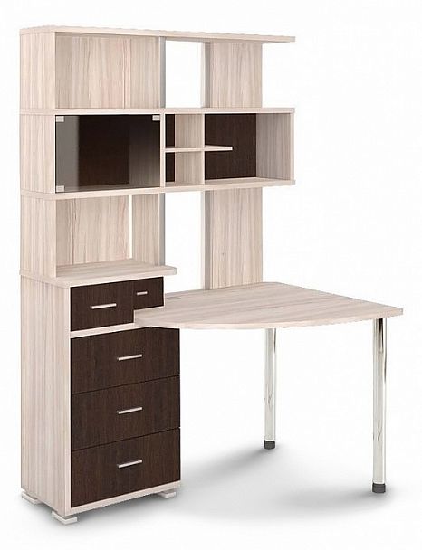 Стол компьютерный Домино СР-320 Венге/Карамель правый - Вид 1