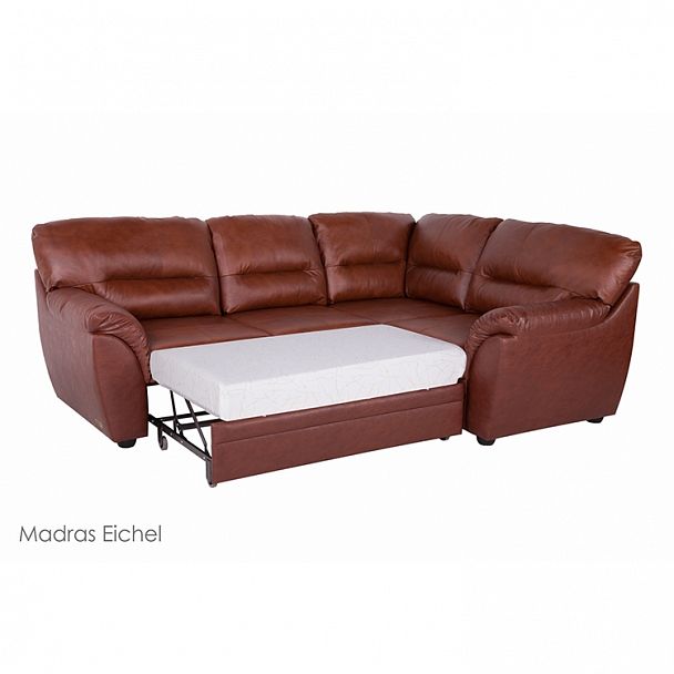 Угловой диван "Атлантик с тумбой" в коже - Вид 2