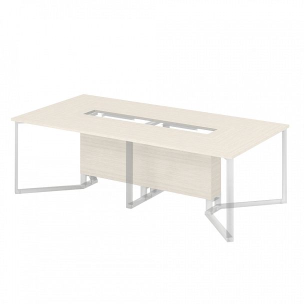 Стол для переговоров на 6 человека прямоугольный "Компьютерные столы"  ПК-ФРМ-СТГ240Х120-В2-30 дуб альпийский - Вид 1