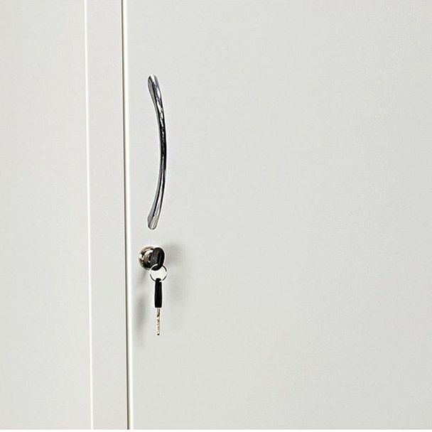 Шкаф медицинский 1-створчатый HILFE "МД 1 1650/SG" 1755х500х320 мм, стекло, белый, S26199201509 - Вид 6