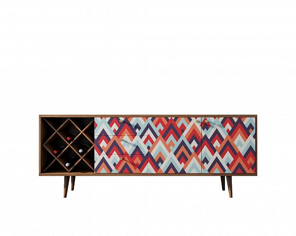 Комод "Berber" удлиненный с бутылочницей 2 принт - Вид 4