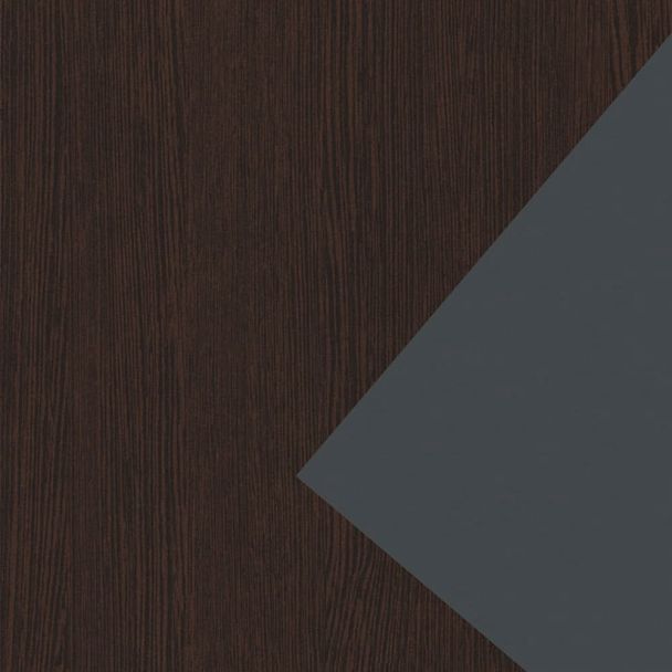 Стол руководителя левый KZP-22L Дуб венге/Графит 2200x2000x750 Кортез - Вид 2