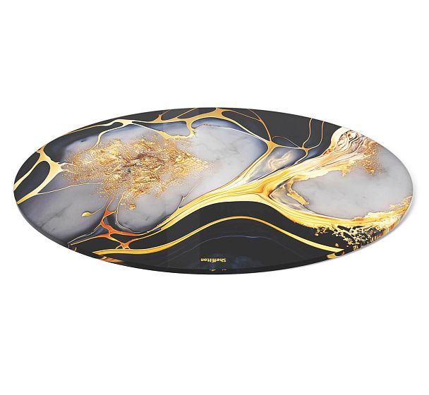 Столешница Sheffilton SHT-TT32 60 стекло/МДФ черный алмаз - Вид 3