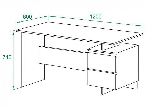 Стол письменный СПм-19 - Вид 5