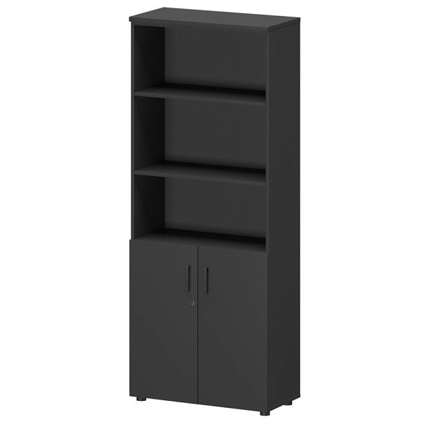 Шкаф СМШ-58Д2 Графит 792x380x1990 Смарт - Вид 1