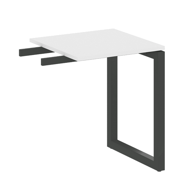 Metal System Quattro Приставной элемент на О-образном м/к 50БО.ПР-1 Белый/Антрацит металл 600*600*750 - Вид 1