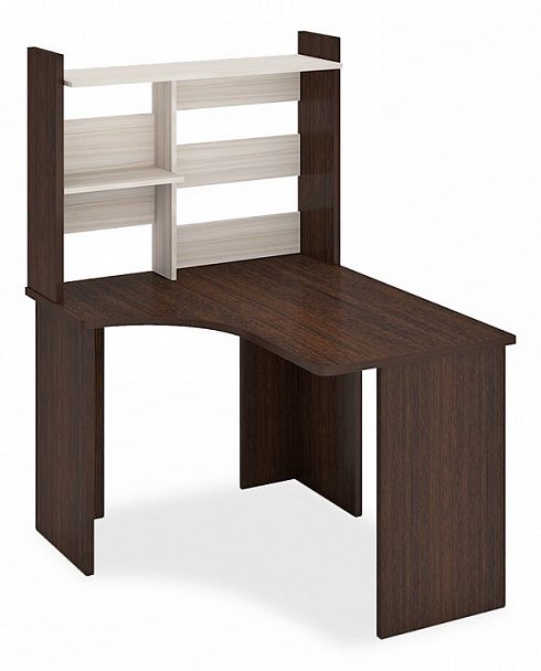 Стол компьютерный Домино Lite СКЛ-Угл120+НКЛ-100 Венге/Карамель левый - Вид 1