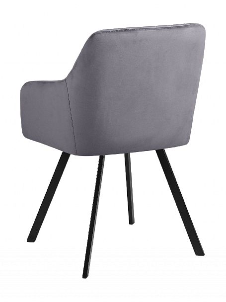 Комплект кресел Барли, темно-серый H-15/черный, 4 шт. - Вид 5