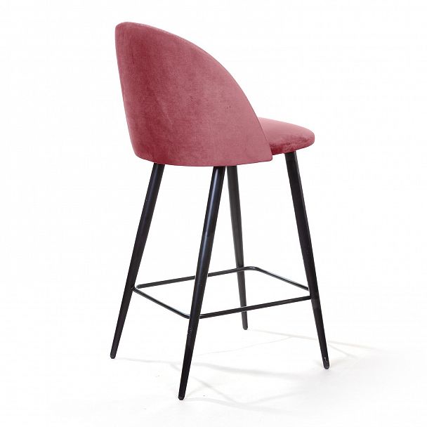 Cтул полубарный Thomas, бархат пудровый 15 - Вид 5