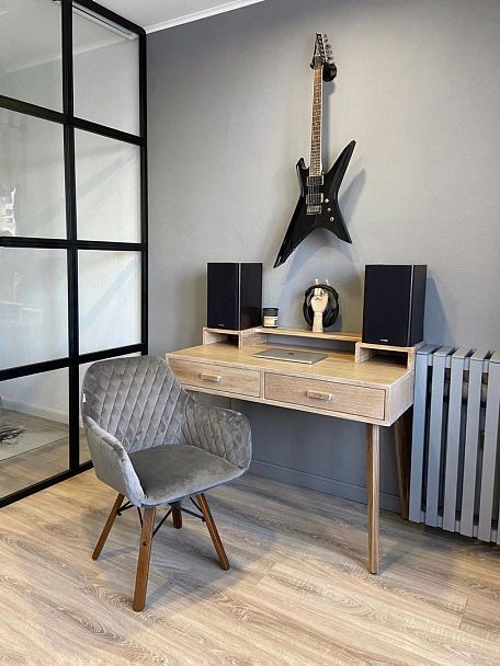 Стул Sheffilton SHT-ST38-1/S70 латте/темный орех/черный - Вид 9