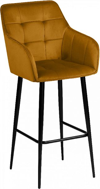 Барное поворотное кресло Мони К, Confetti chai tea/черный - Вид 4