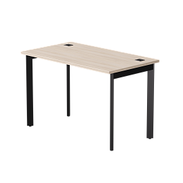 Стол прямой Everprof EVO на металлокаркасе 1180х670х755 мм опоры 45гр Дуб Соната/Черный - Фото предпросмотра